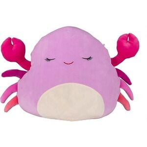 Squishmallows 16 in Cailey The Pink Crab Kellytoy Plush Stuffed Animal Toy